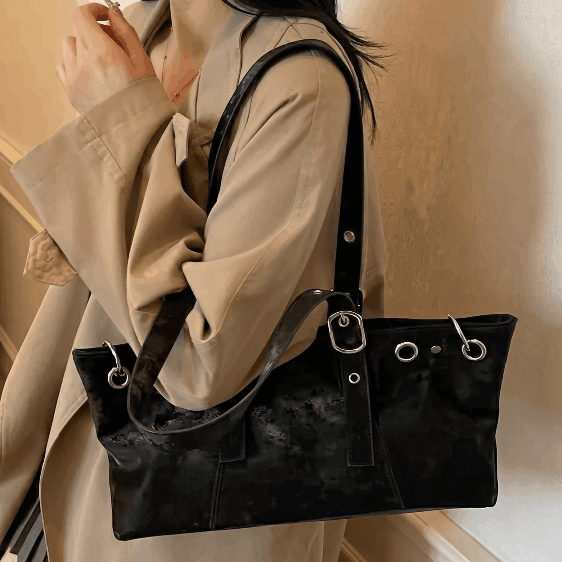 Sweto - Matte Ethnic Style Tote Bag - Timefield