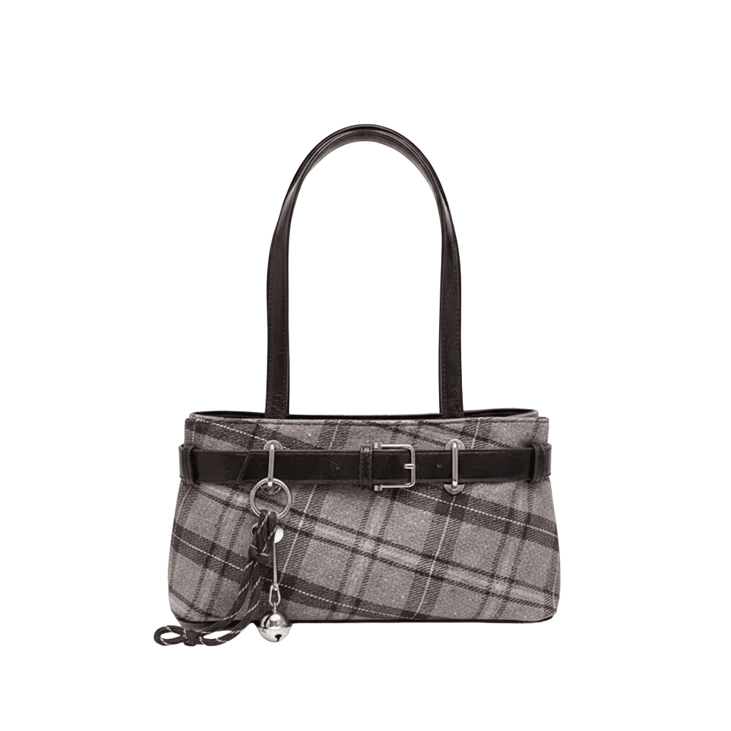 Tevis - Retro Plaid Shoulder Bag - Timefield