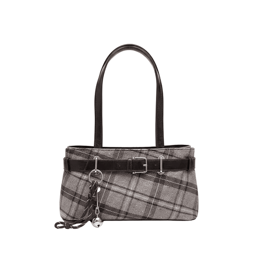 Tevis - Retro Plaid Shoulder Bag - Timefield