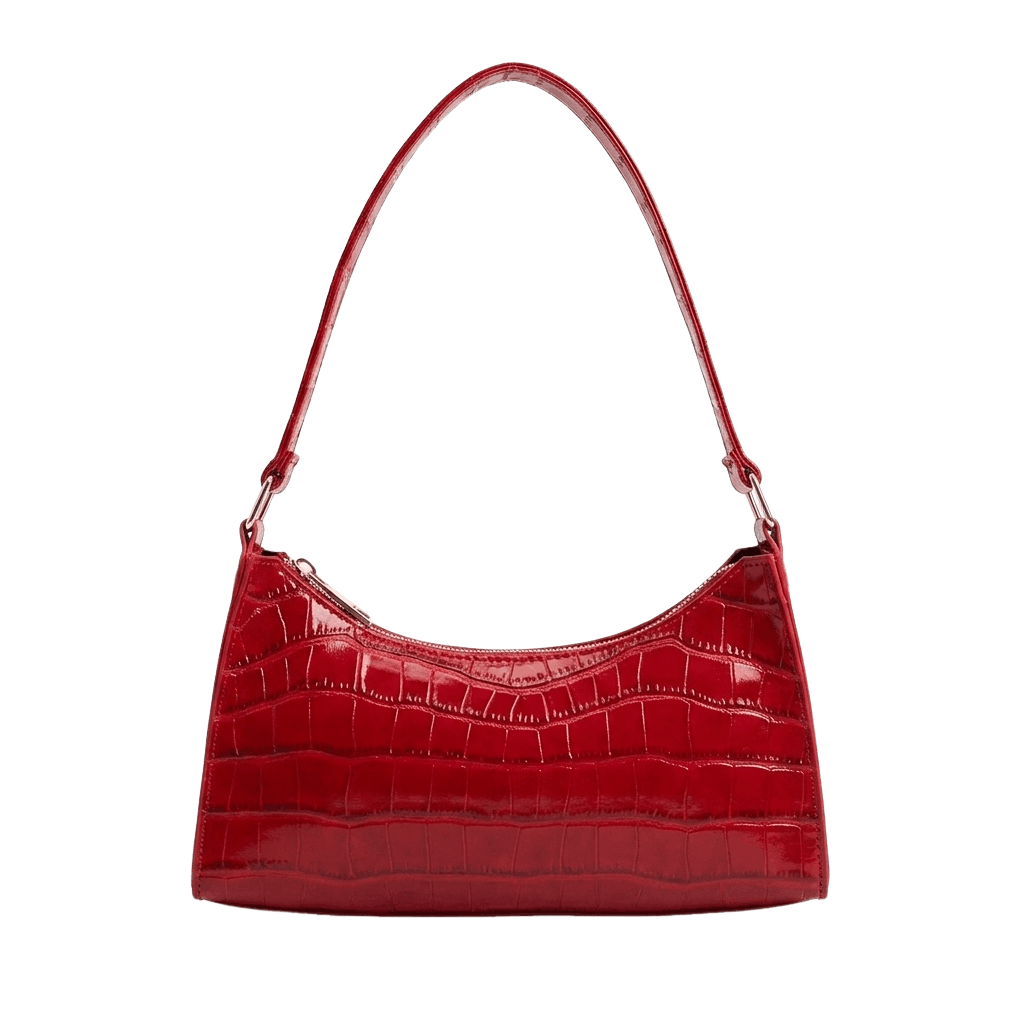 Porset - Crocodile Pattern Shoulder Bag - Timefield