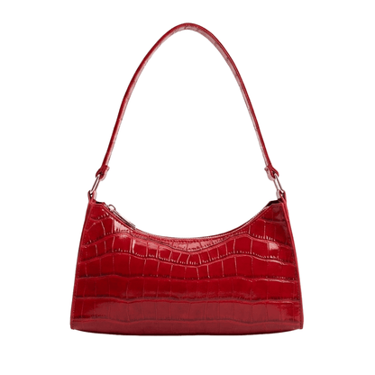Porset - Crocodile Pattern Shoulder Bag