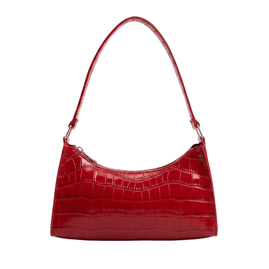 Porset - Crocodile Pattern Shoulder Bag