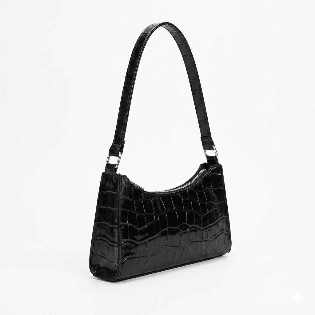 Porset - Crocodile Pattern Shoulder Bag - Timefield