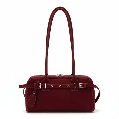 Rely - Exclusive Retro Suede Shoulder Bag - Timefield